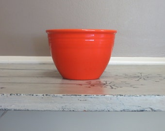 Red Orange Fiesta Mixing Bowl #3 Orange Fiestaware Ringware Stone Mixing Bowl Kitchen Bowl Collectible Fiesta China Homer Laughlin