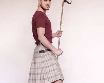 Linen mens kilt, viking skirt, madmax, kilts for men, utility kilts, burningman, festival skirt, gladiator skirt, festival outfit