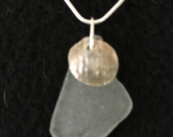 Beach Glass and Shell Necklace