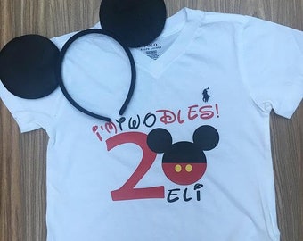 I'm Twodles Birthday Shirt, Mickey Mouse Birthday Shirt, Personalized Mickey Mouse Birthday Shirt, Mickey Mouse Second Birthday Shirt