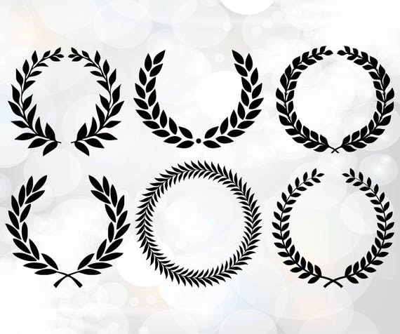 Download Laurel wreath SVG, Monogram Frames for Silhouette, Laurel ...