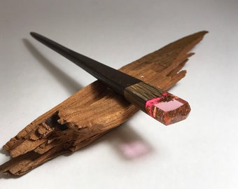 Unique Resin Wood Hair Stick