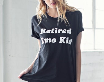 RETIRED EMO KID Ladies T-shirt
