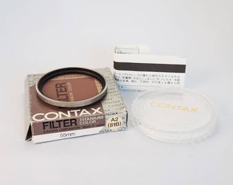 Contax 81b 55mm Filter, Titanium Color Rim