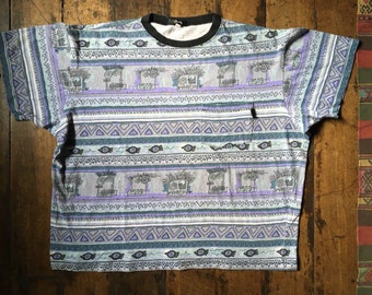 Early 90s Stussy Surf Striped T Shirt