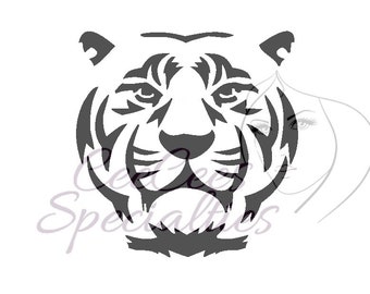 Tiger stencil | Etsy