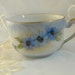 LUCKY SALE - Vintage Pretty Hand Painted China Tea Cup, Blue Bachelor Buttons, Cornflowers