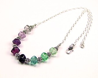 Fluorite Sterling Silver Necklace - N860