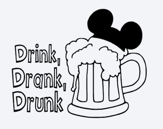 SVG disney drink drank drunk drink around the world