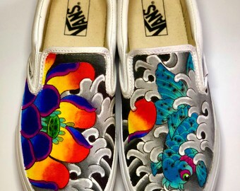 Custom Vans Slip ons