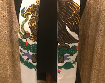 Mexico flag print sash