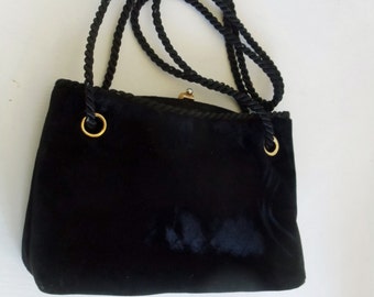 Black Velvet Evening Bag