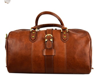 Leather travel bag | Etsy