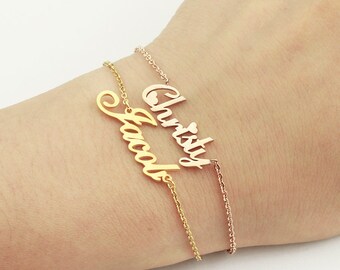 Name Bracelet, Custom Name Bracelet, Personalized Name Bracelet,Monogram Name Bracelet, Personalized Gift, Graduation Gift