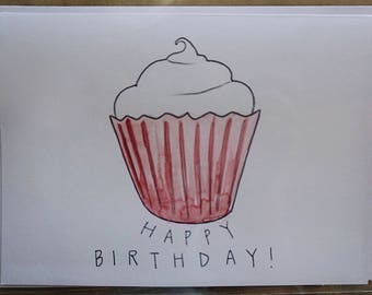 Watercolor Birthday Stationery