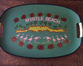 Myrtle Beach South Carolina Tray/Flamingo