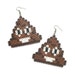 Poop Emoji Earrings Perler Beads Hama Beads Fuse Beads