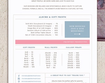 price list designs
