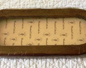 Wooden Frame, Picture Frame, Needlecraft Frame, Small Oblong Wooden Frame, Cross Stitching Frame