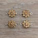 6 Swarovski Rhinestone Flower, Light Colorado, Rhinestone, Cabochon