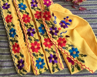 Headband from Guatemala /Flowers Headband/ Bandana Style/Cotton/Elasticated hairband/Multi-Colour hairbands/ Colourful hair accessories