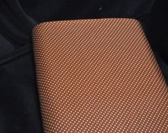 Vintage Rust Polka Dot Fabric