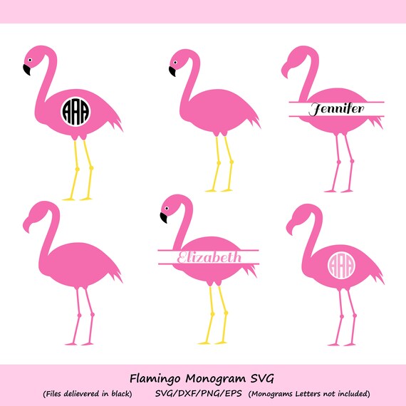 Download Flamingo SVG Flamingo Monogram SVG Flamingo Cut File Pink