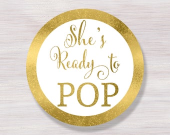 shes ready to pop stickers ready to pop tags cupcake toppers printable gold baby shower dcor ready to pop labels baby shower ideas - Ready To Pop Labels Template Free shes ready to pop stickers ready to pop tags cupcake toppers printable gold baby shower dcor ready to pop labels baby shower ideas - Ready To Pop Labels Template Free