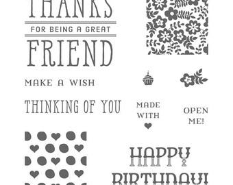 Stampin' Up! Window Shopping Clear Mount Stamp Set