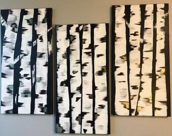 3 Piece Birch Tree