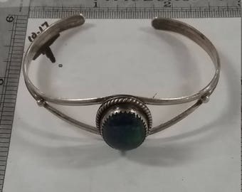 Used sterling silver cuff bracelet 12.6 grams signed