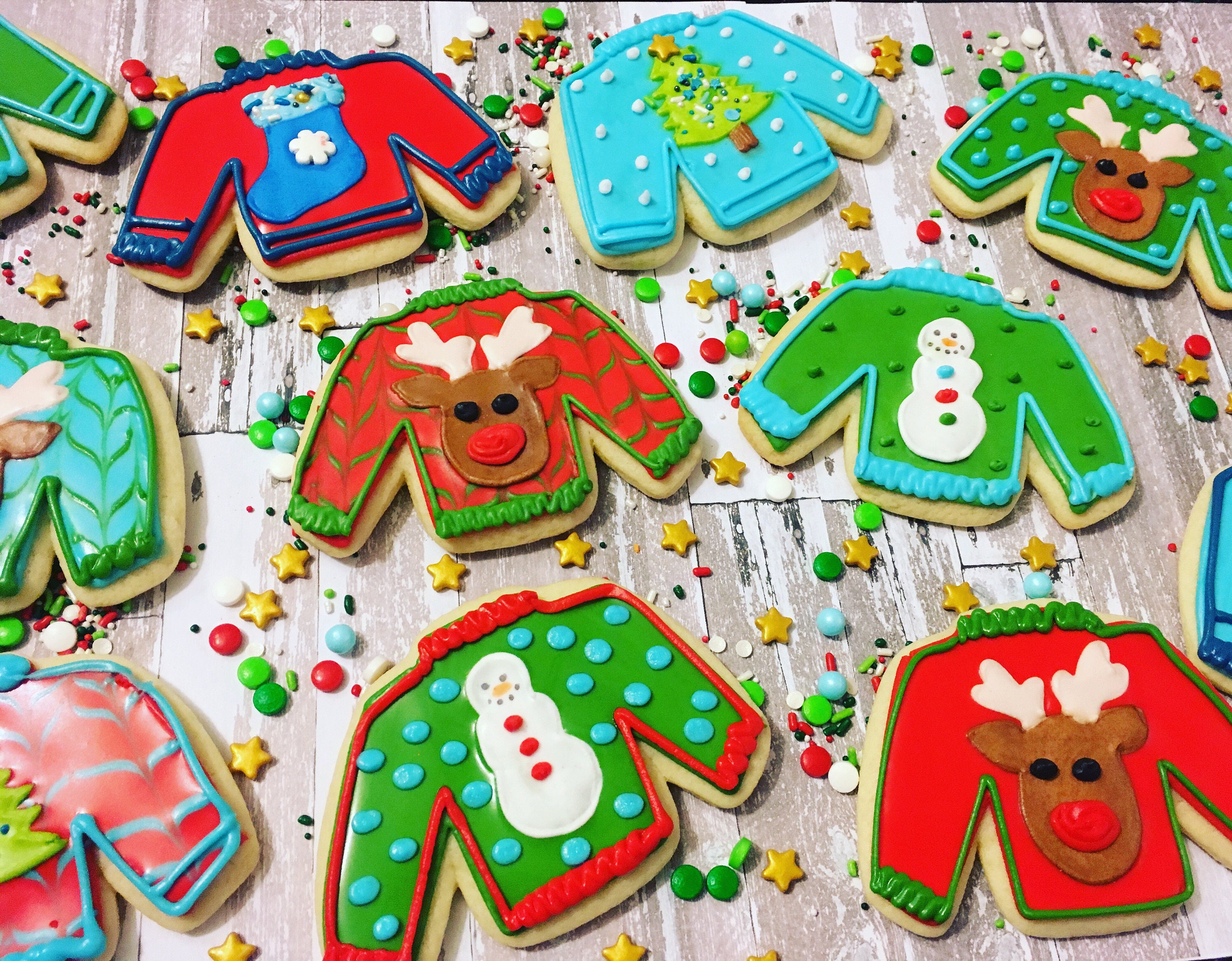 ugly sweater cookies