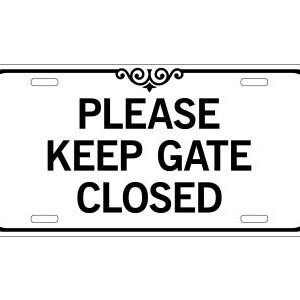 Please close gate | Etsy