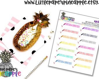 Blood Draw Appointment Planner Stickers // Repositionable Matte Stickers | SP21