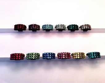 Violin Swarovski Crystal Birthstone Mute