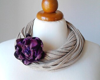 Flower necklace statement necklace bib necklace big bold chunky necklace chunky necklace statement unique necklace for women floral necklace