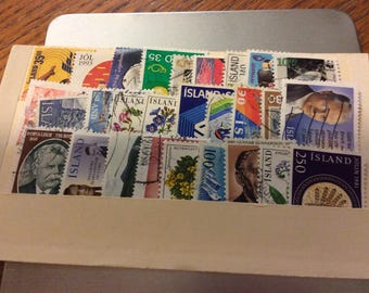Used Island postage stamps