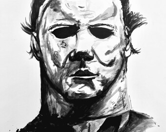 Original India Ink Horror Illustration by Ray Rivera-Bovo