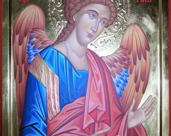 St. Michael the Archangel, hand painted, Byzantine icon, orthodox icon, orthodox gift, iconography, religious icon, christian gift
