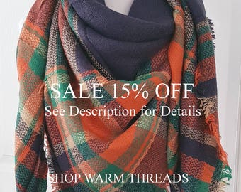 Plaid Blanket Scarf, Blanket Scarf, Tartan Plaid Scarf, Tartan Scarf, Gift For Her, Oversized Blanket Scarf, Plaid Scarf, Christmas Gifts