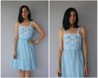 Vintage 1970s Dress | 70s Dress | Lorrie Deb Dress | 70s Sun Dress | 1970s Bohemian Dress | 70s Boho Dress - (small)