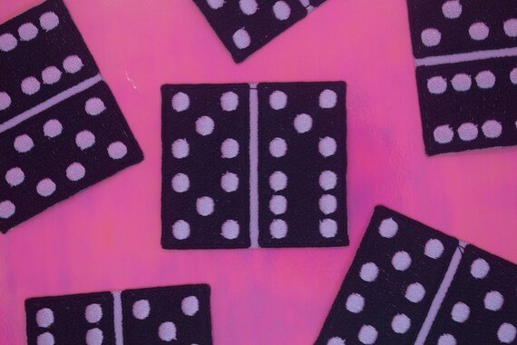 Dominoes Iron on Patch