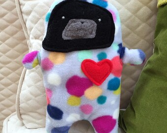 Rupert ~ The Black Pug-Jama Party Bummlie ~ Stuffing Free Dog Toy - Ready To Ship Today