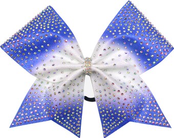 Burst Rhinestone Ombre Cheer Bow You Choose Color
