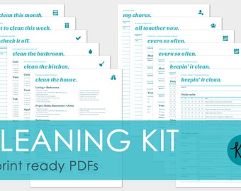 <strong>Complete Housekeeping Printable Set</strong>! | Tidy house, tidy ... Master cleaning schedule template
