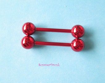Red nipple ring, Nipple piercing, Red nipple , Nipple jewelry,Boho nipple jewelry, Nipple ring, Boho nipple ring