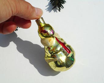 Christmas bunny ornament woodland animals decorations hare vintage glass ornament gold rabbit figurine rabbit with carrot golden xmas toy