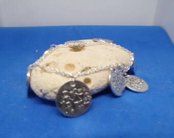 Love silver charm bracelet