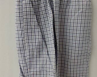 2T Navy and Light Blue Plaid Pant