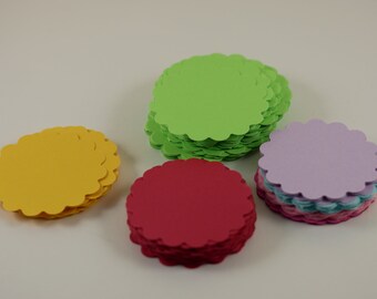 Circle Die Cut, Scalloped Circle, Scallops die cuts, Scalloped Circle Die Cuts,Scalloped Circle Die Cut Shapes, Paper Scalloped Circle